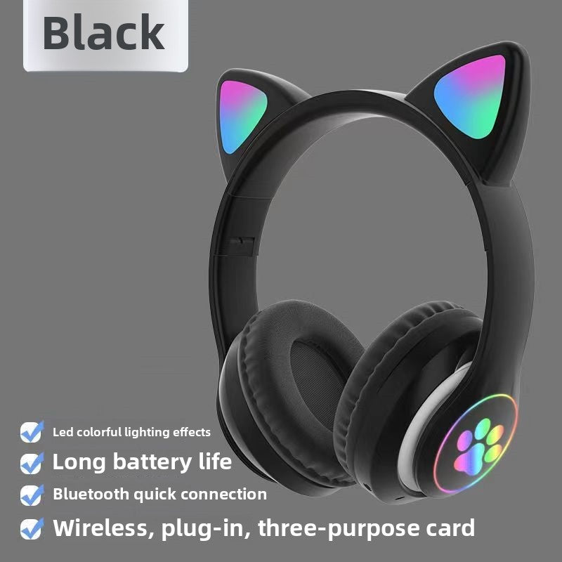 Cat Ears Wireless Bluetooth Headset