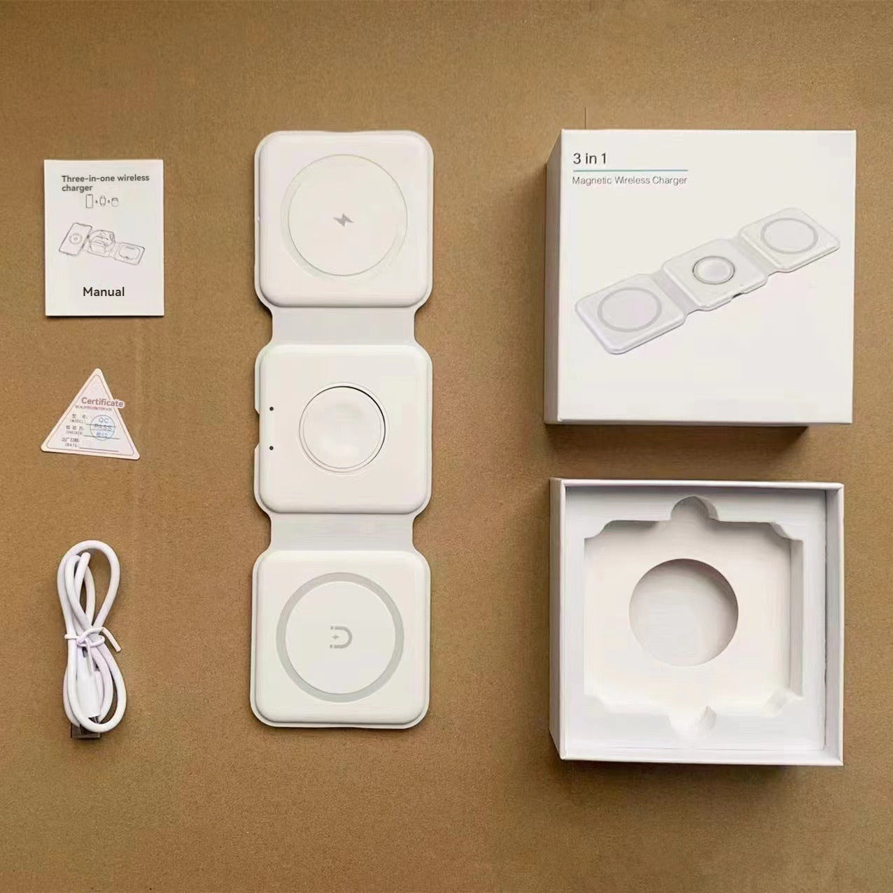 Three  in One Foldable Wireless Charger
