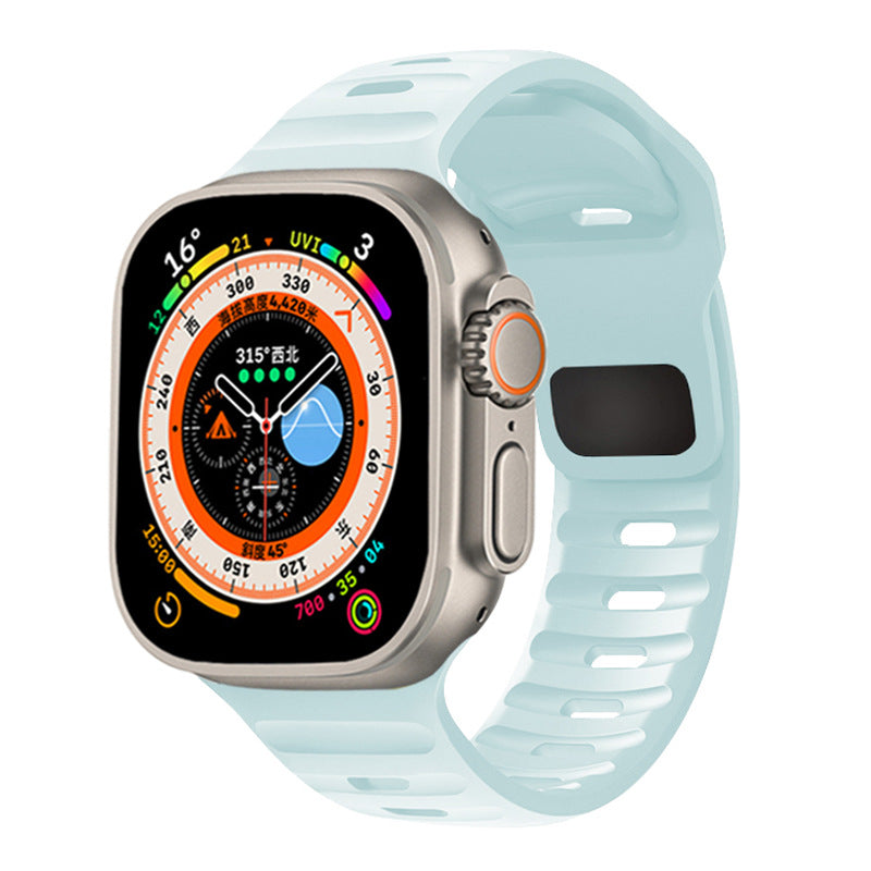 Apple Iwatch S9 Square Buckle Silicone Strap
