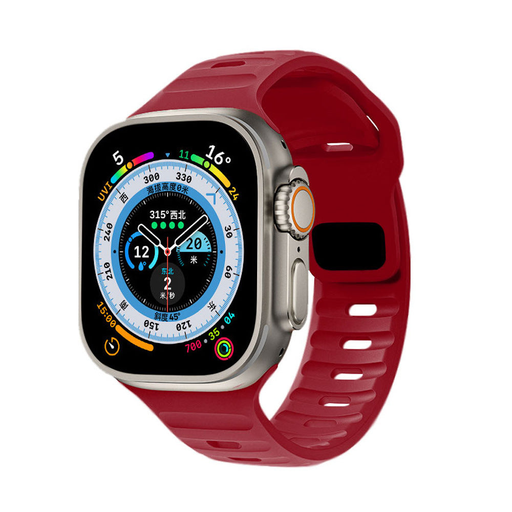 Apple Iwatch S9 Square Buckle Silicone Strap
