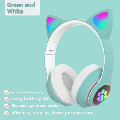 Cat Ears Wireless Bluetooth Headset