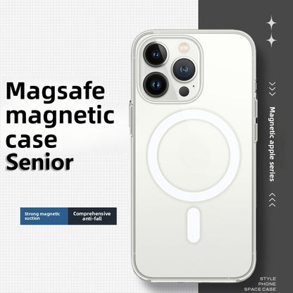 Applicable To Apple Transparent Magnetic Mobile Phone Case