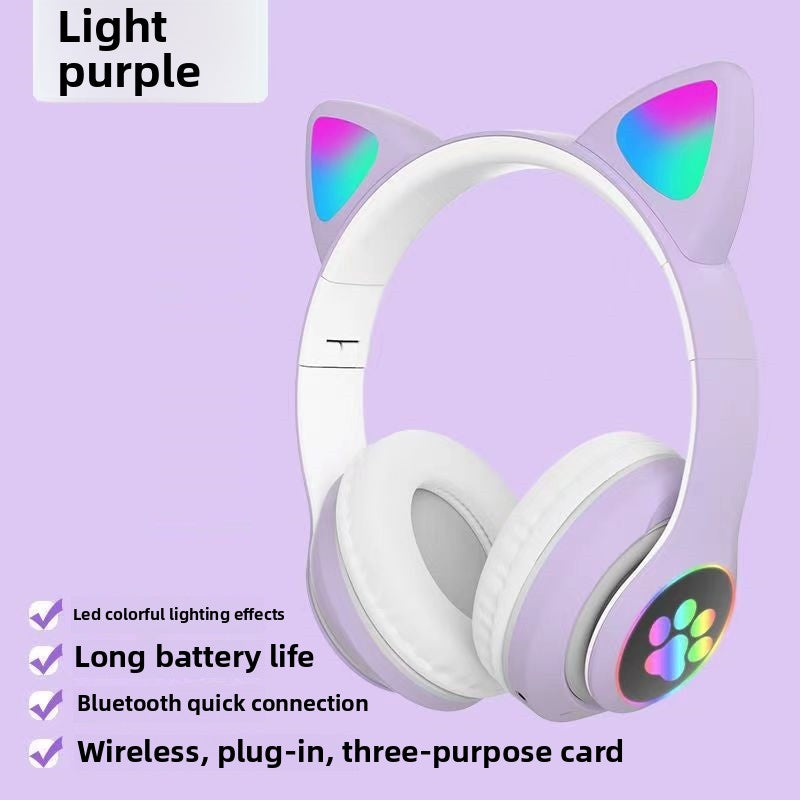 Cat Ears Wireless Bluetooth Headset