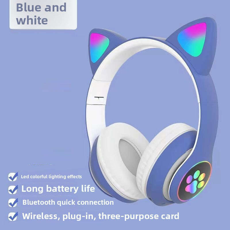 Cat Ears Wireless Bluetooth Headset