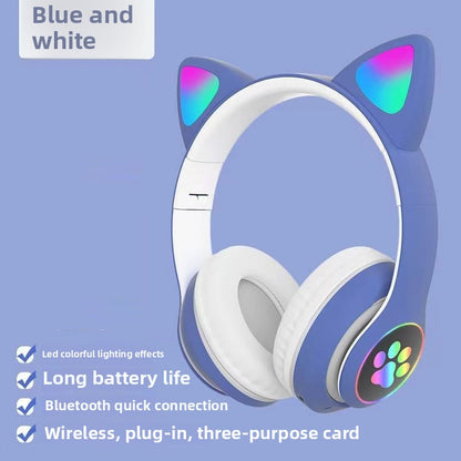 Cat Ears Wireless Bluetooth Headset