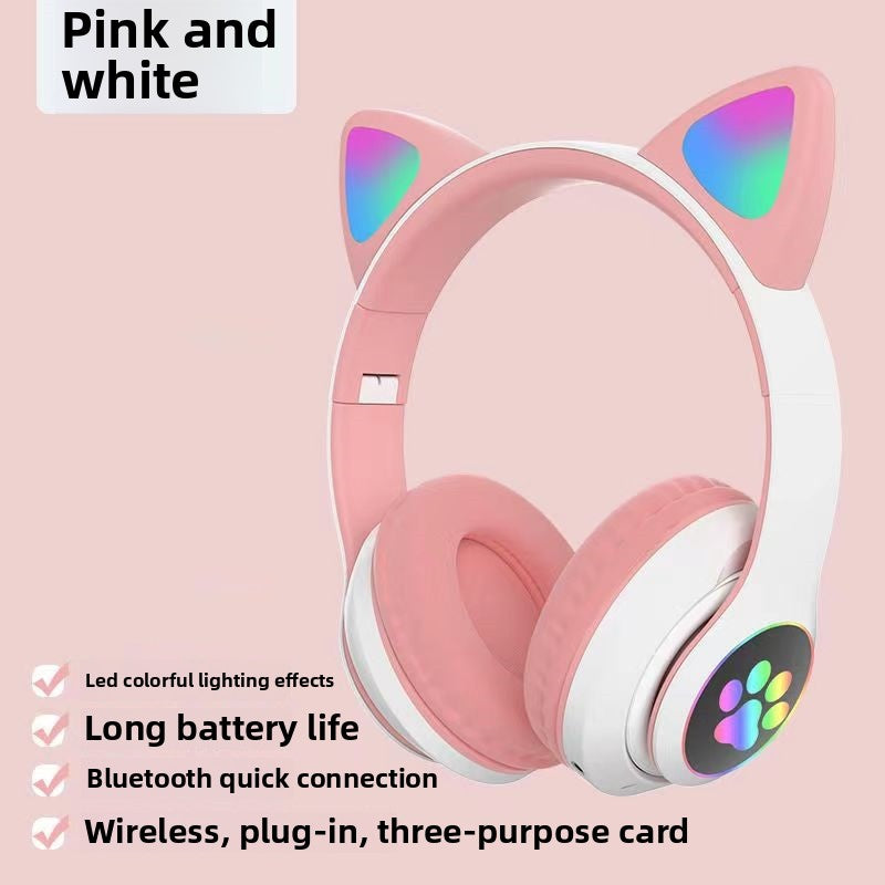 Cat Ears Wireless Bluetooth Headset