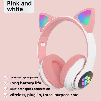 Cat Ears Wireless Bluetooth Headset