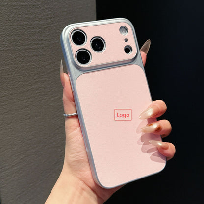 Plain Leather Pattern Phone Case